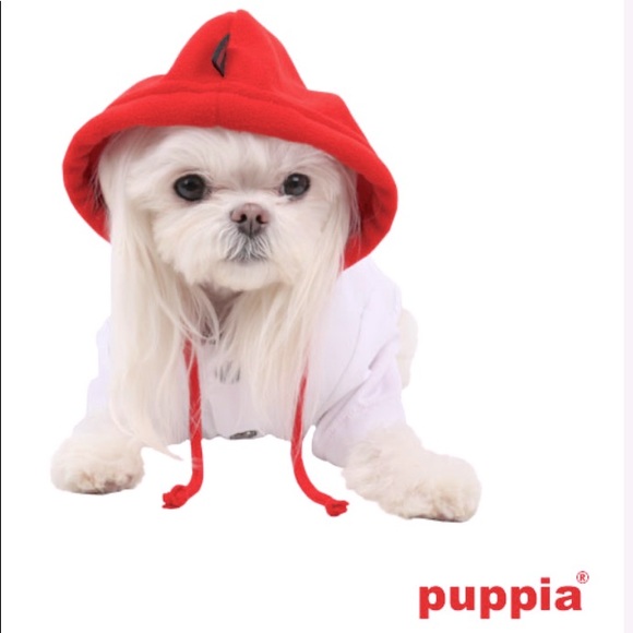Puppia Other - PUPPIA WHITE/RED HOODIE for PUPPY DOG 🐾